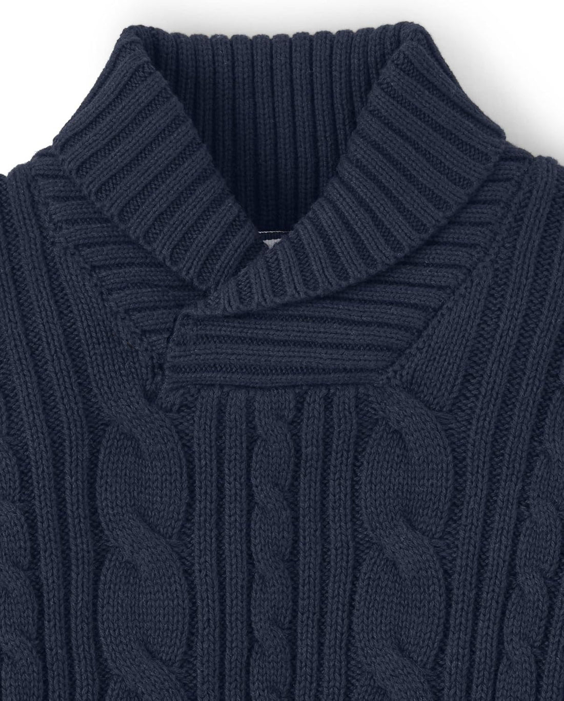 Classic Italian Shawl Collar Sweater | Navy