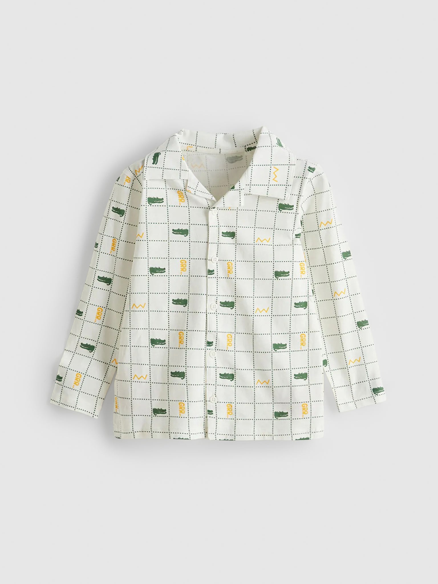 Pure Cotton Crocodile Print Shirt