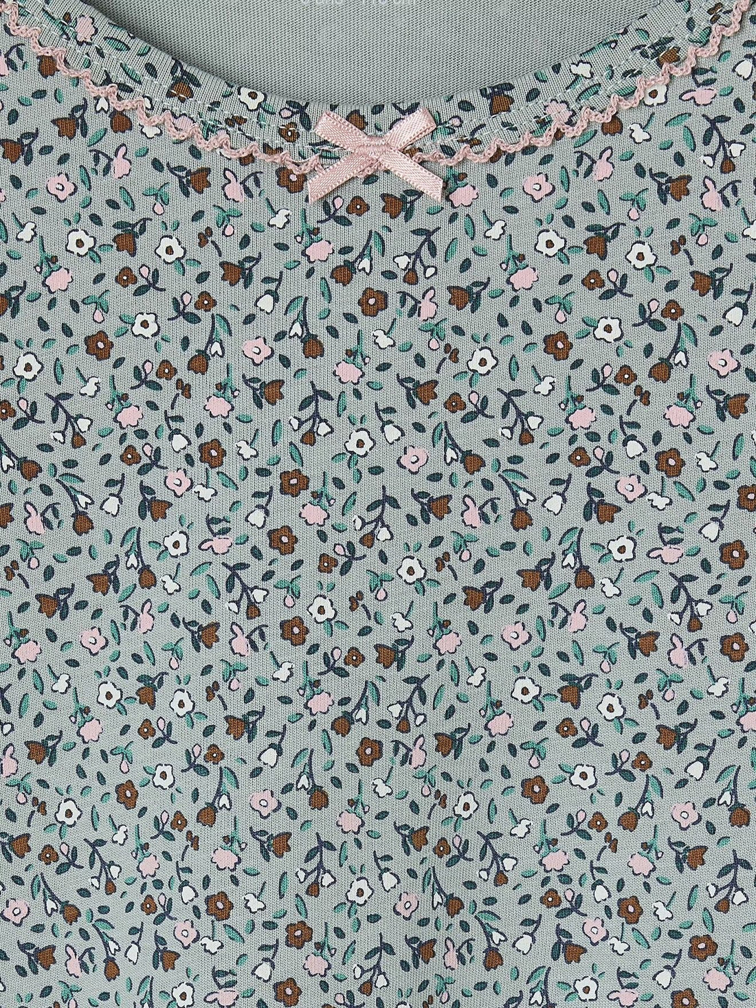 Girl's Long Outfit | Cotton, Full Sleeve, Floral Print