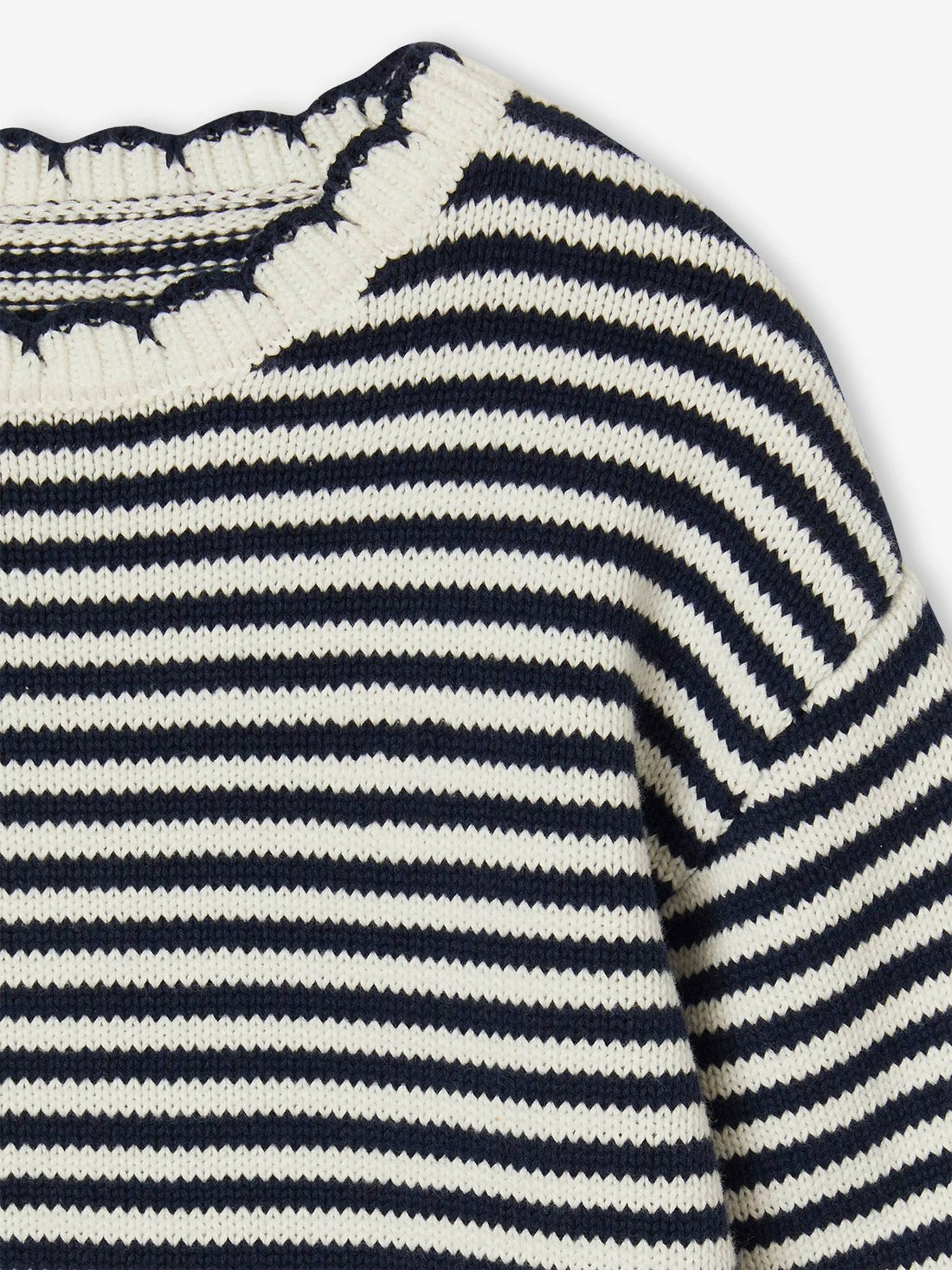 Nautical Navy & White Striped Jumper for Toddler Girls