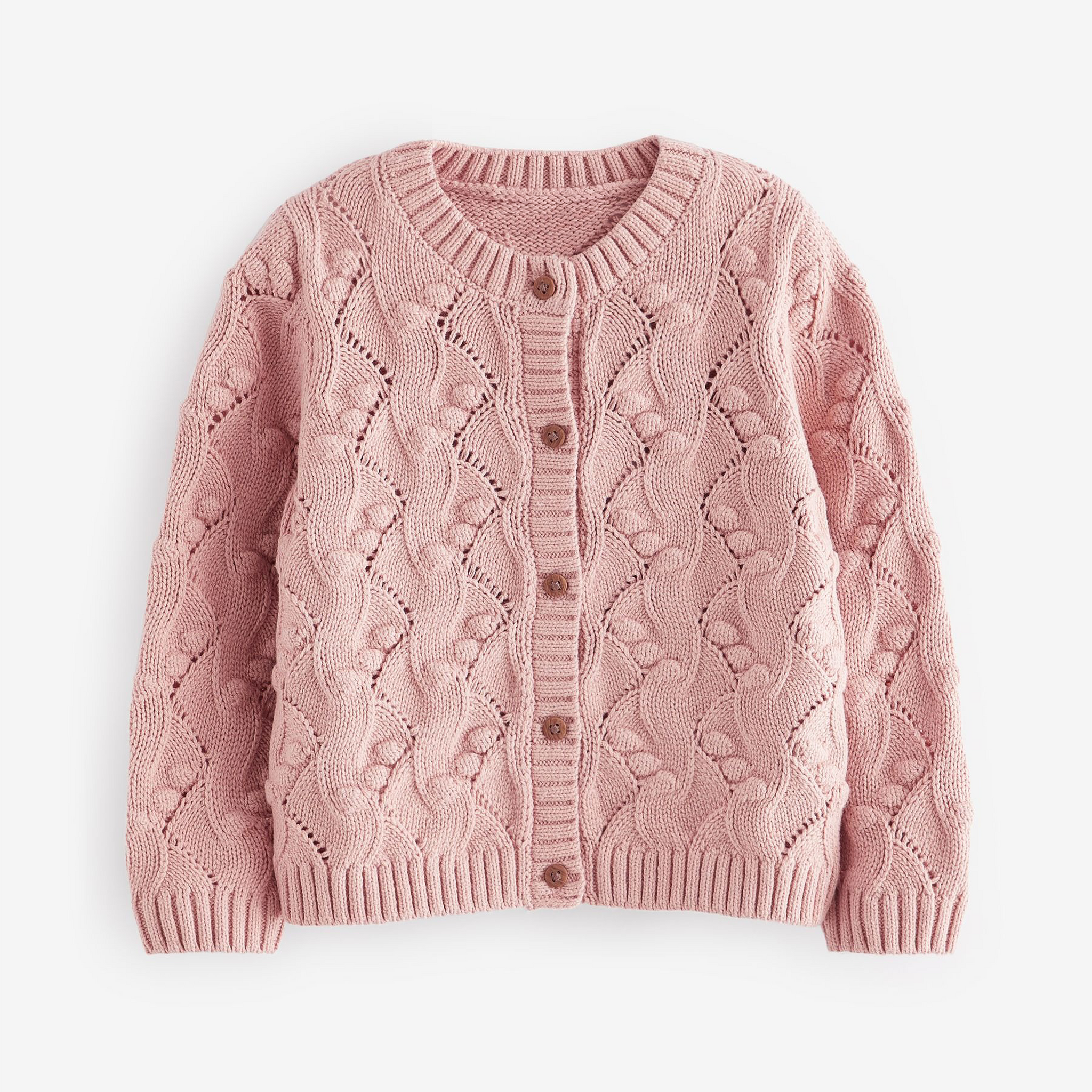 Infant Girl's Blush Pink Knit Cardigan