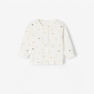 Infant Unisex Front Opening Cotton T-shirt