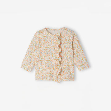 Baby Girl's Pure Cotton Ruffled Opening Tops