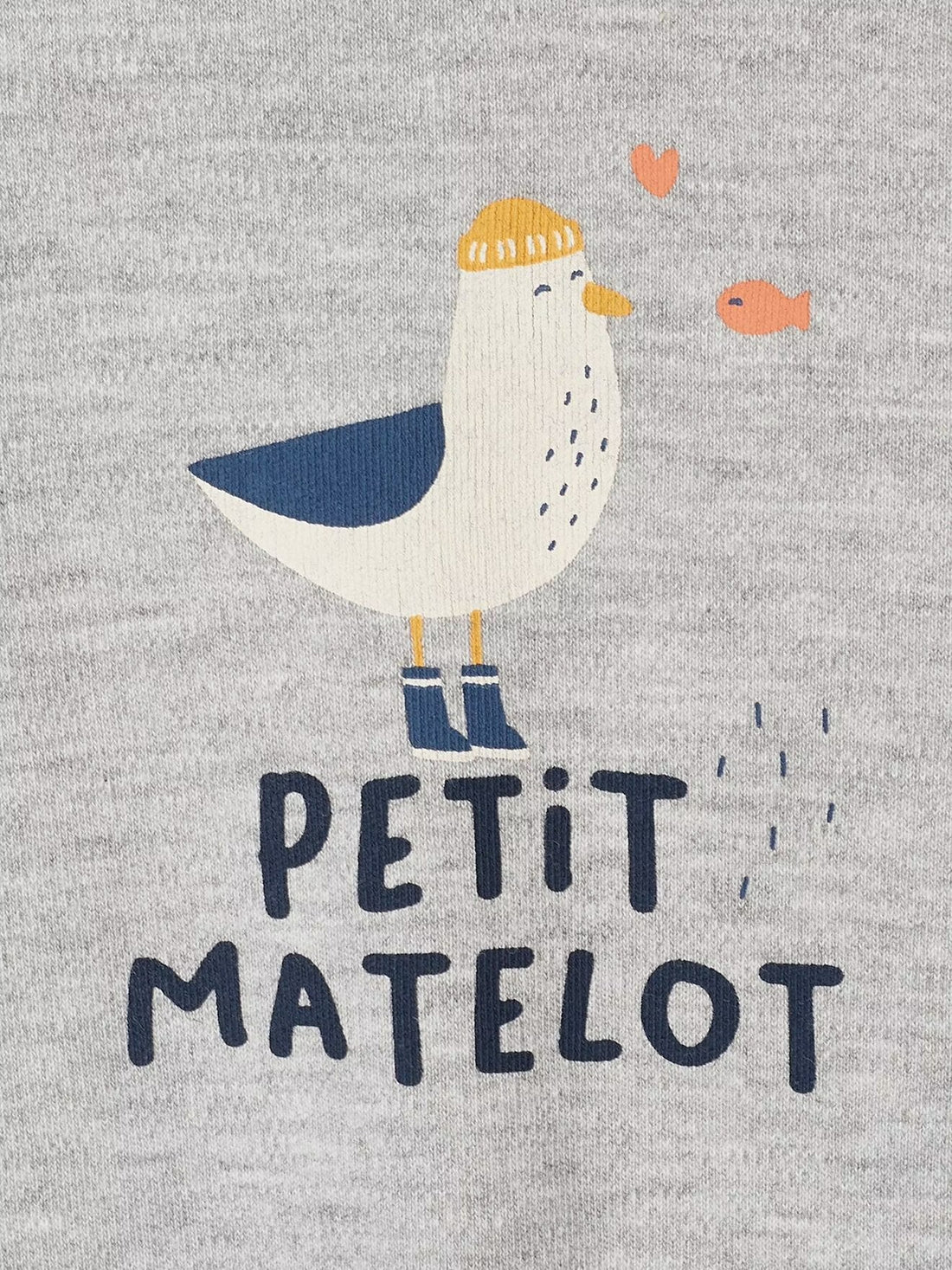 Baby Long Sleeve Cotton T-shirt | Light Grey