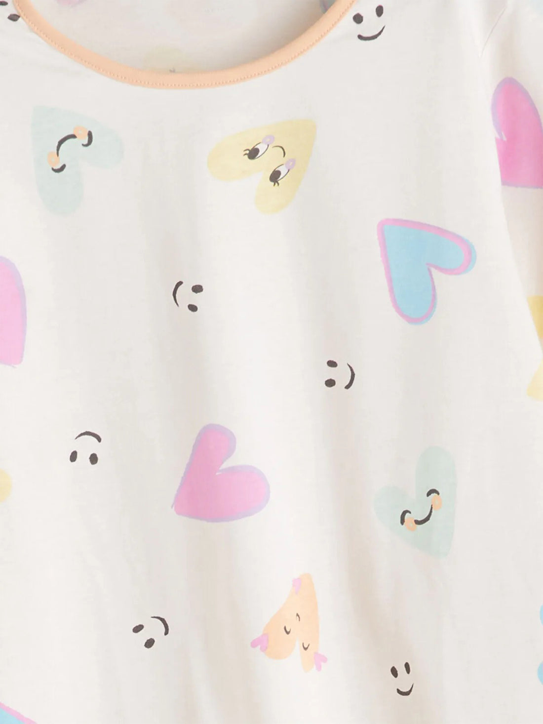 Girl's Round Neck Pure Cotton Full Sleeve T-shirt