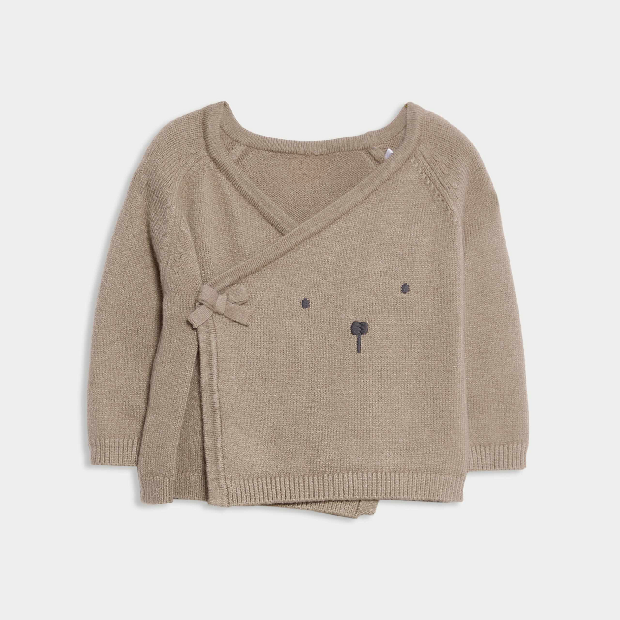 Infant Pure Cotton Wrap Cardigan