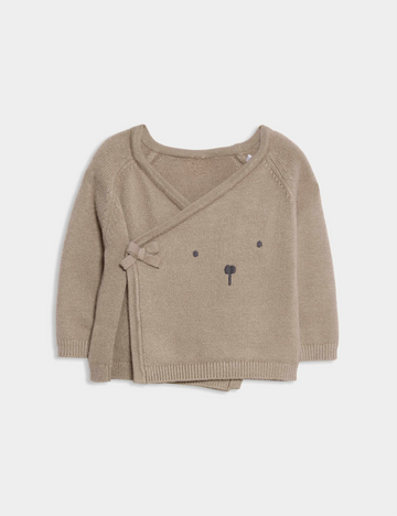 Infant Pure Cotton Wrap Cardigan
