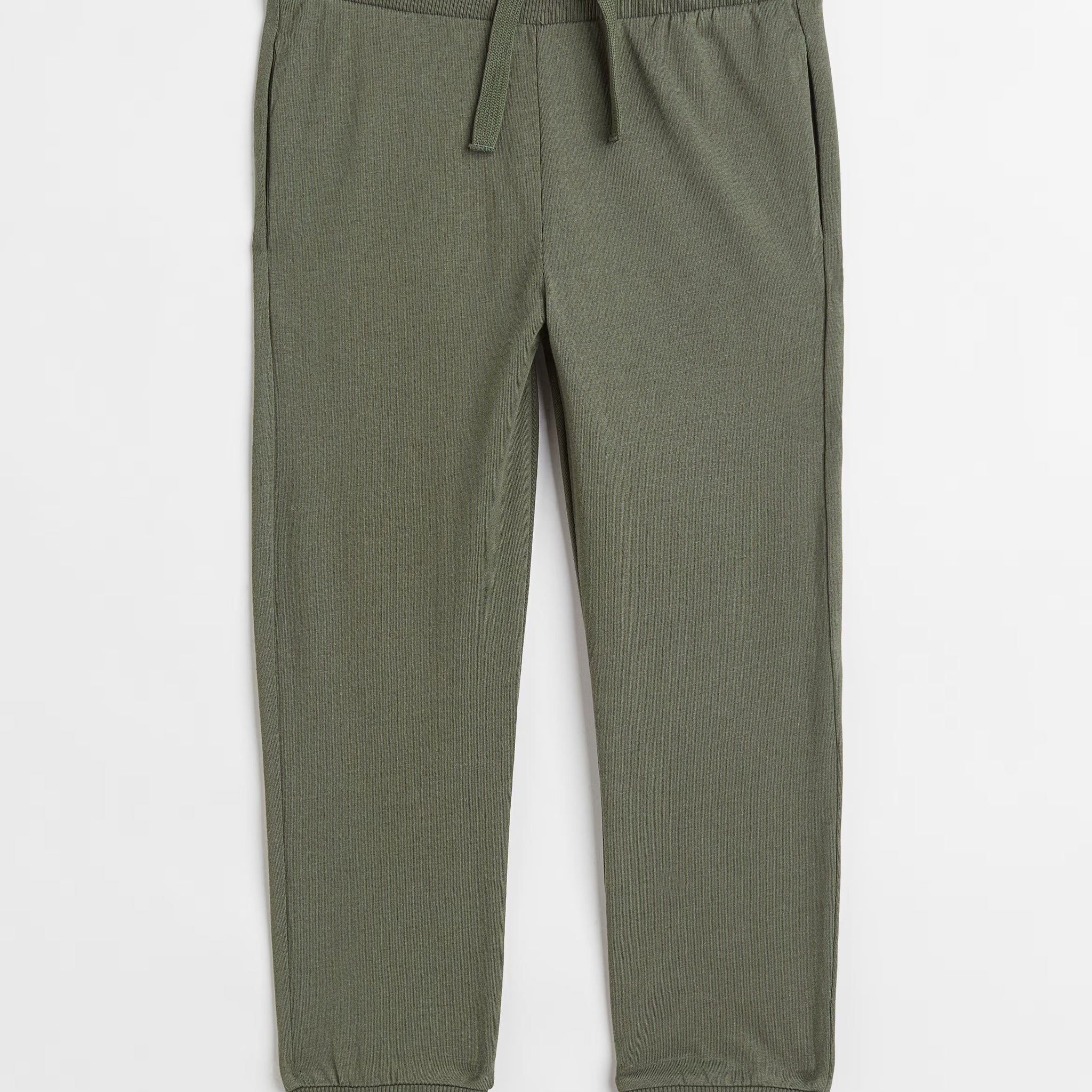 Boy's Cotton Fabric Joggers | Khaki Green
