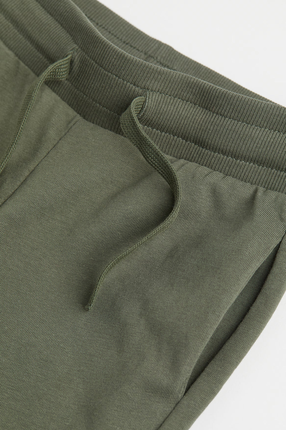 Boy's Cotton Fabric Joggers | Khaki Green