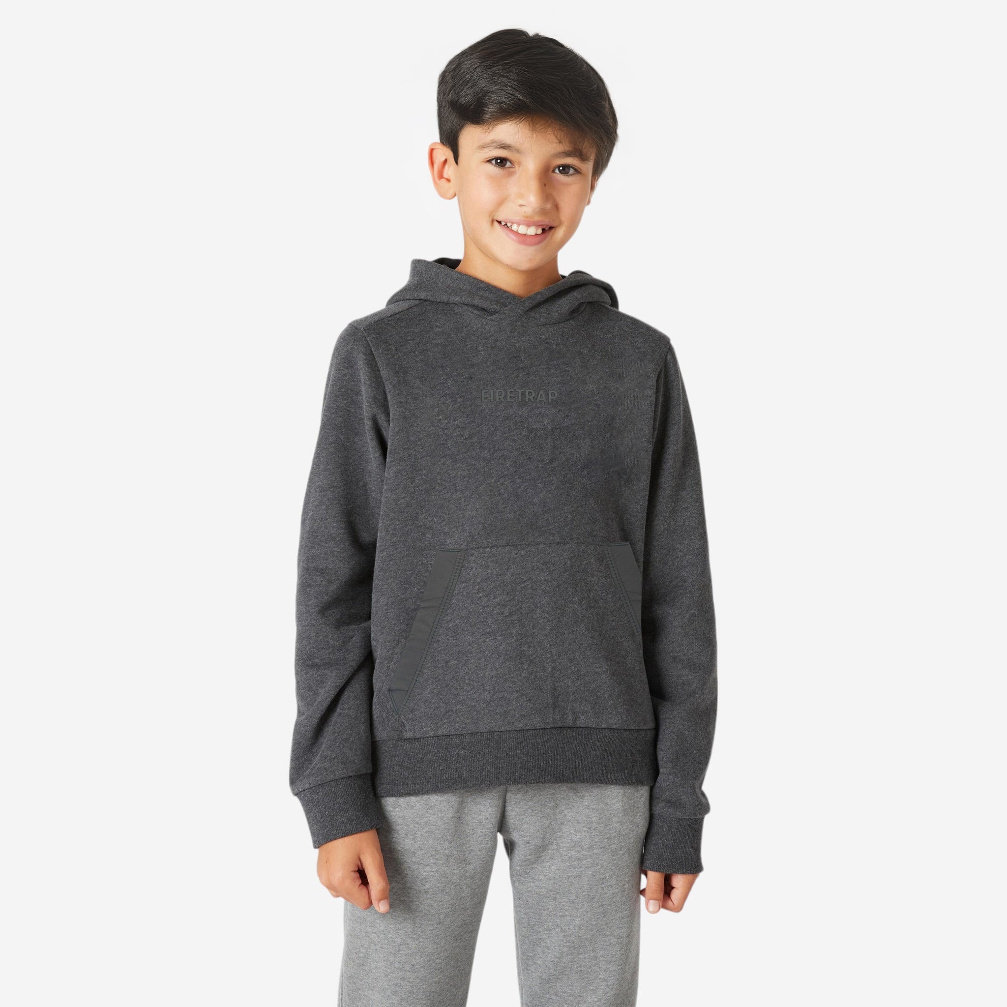 Kid's Pull Over & Zipper Hoodie | Cotton, Fleece, Charcoal, Cuffed Sleeve