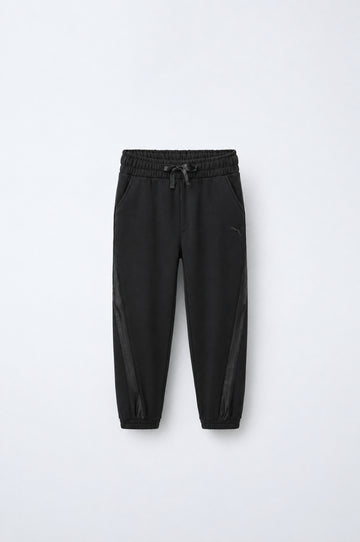 Kid's Fleece Joggers – Black