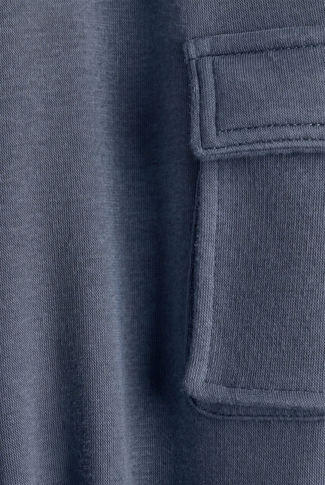 Kid’s Terry Fabric Cargo Joggers - Slate Blue