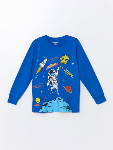 Kid's Full Sleeve T-shirt | Cotton, Medium Thickness, Blue