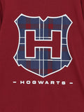 Boys Full sleeve cotton t-shirt with a hogwarts print at front