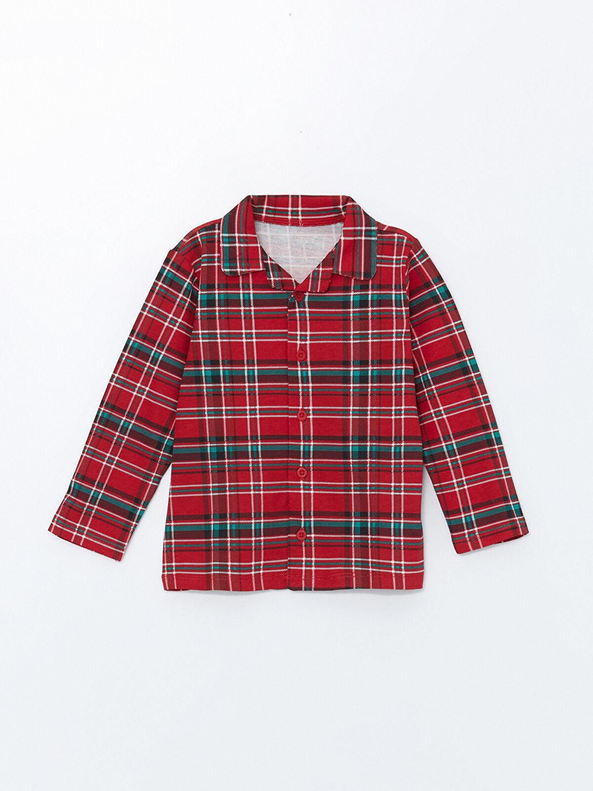 Toddler Baby Tops | Cotton, Red Checkered Long-Sleeve