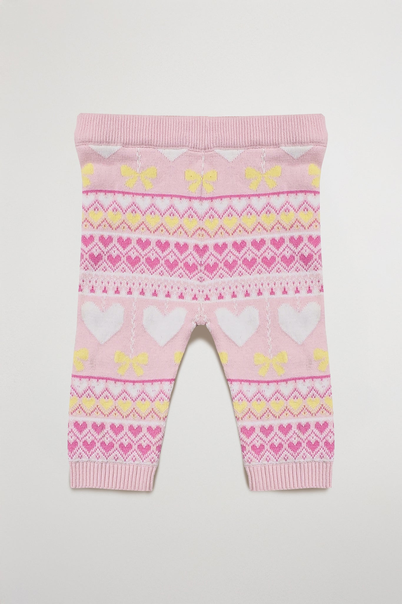 Baby Leggings | Knitted, Cotton, Pink