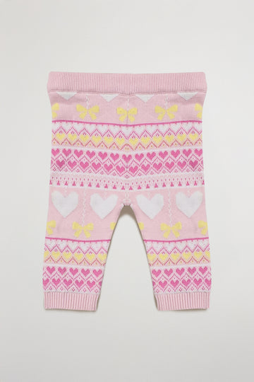 Baby Leggings | Knitted, Cotton, Pink