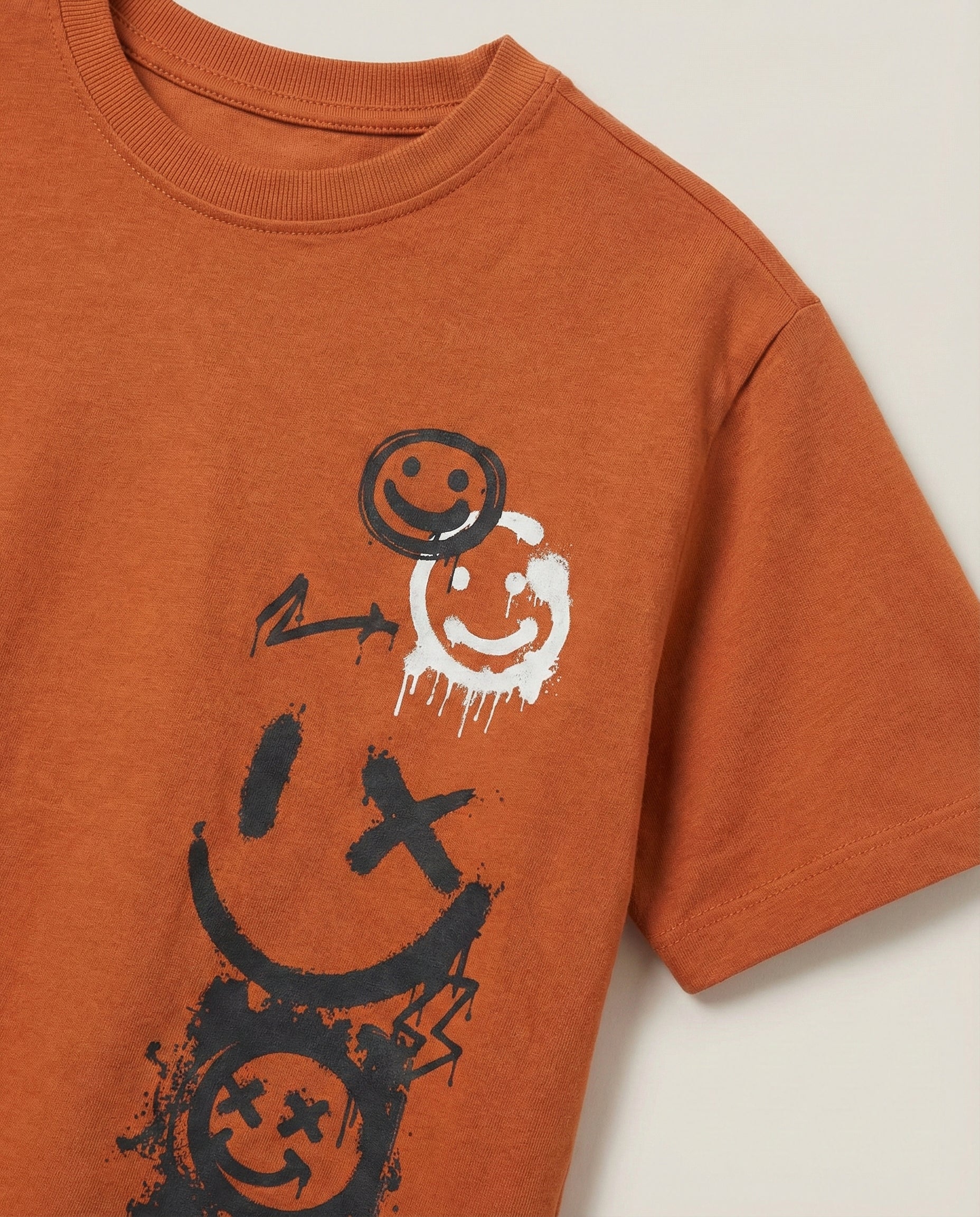 Kid's Mocha Brown Cotton T-Shirt 