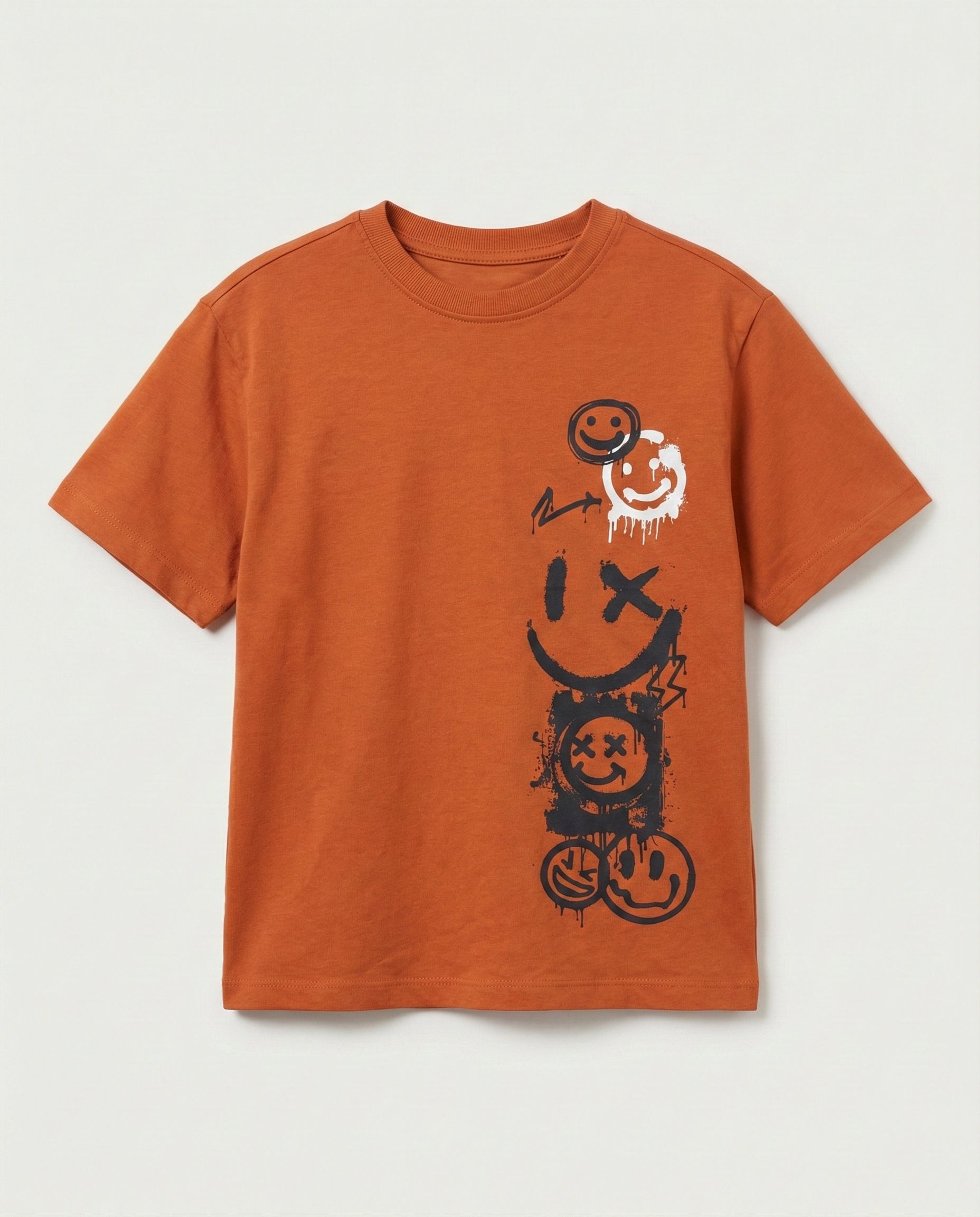 Kid's Mocha Brown Cotton T-Shirt 