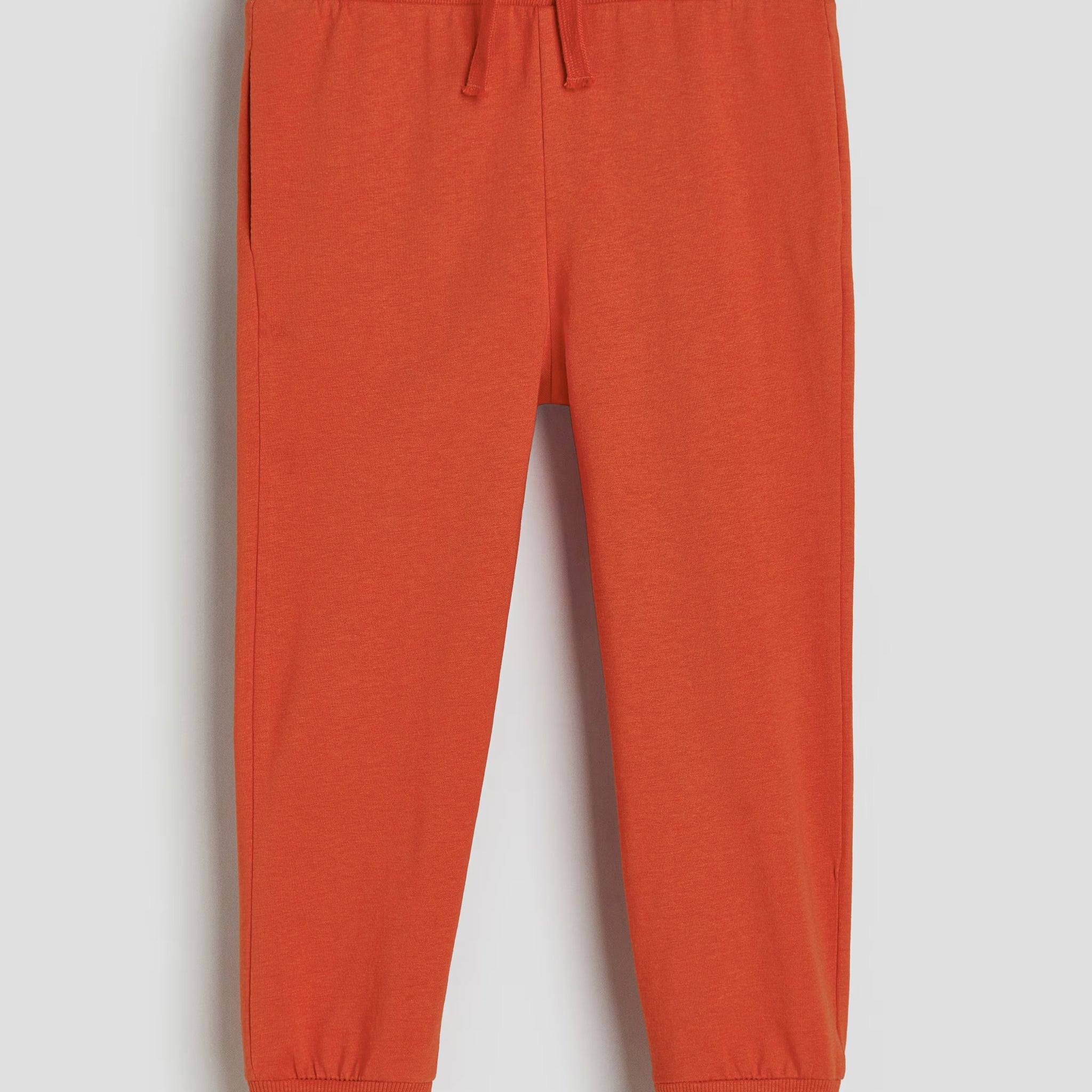 Boy's Cotton Fabric Joggers | Orange