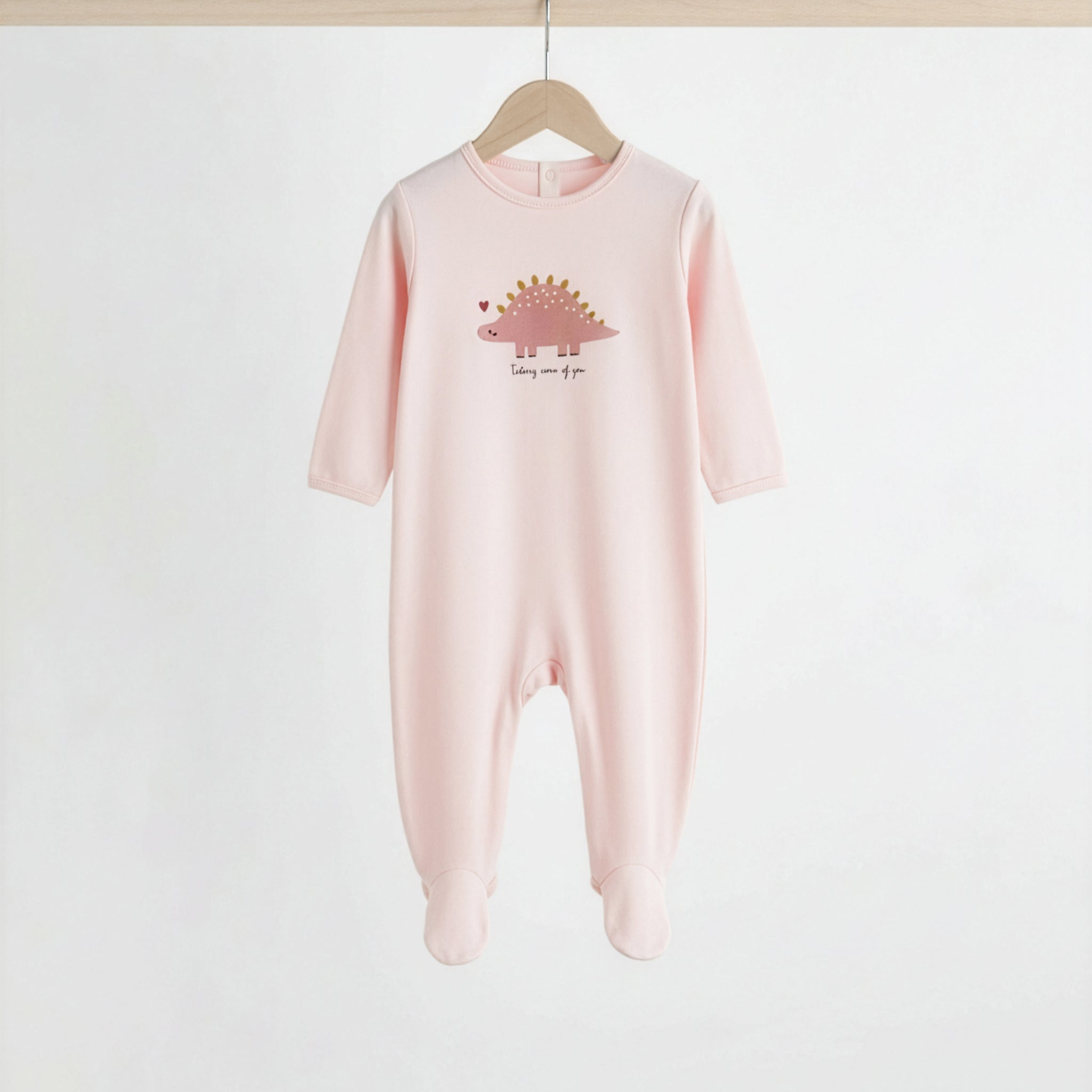 Organic Cotton Baby Romper | Soft Pink