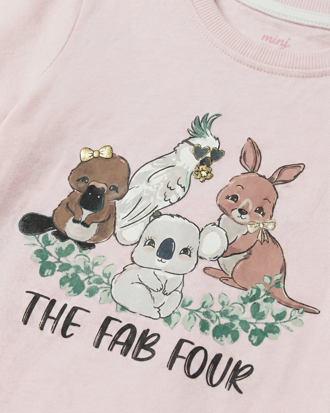 Toddler Girl's Light Pink Cotton T-Shirt