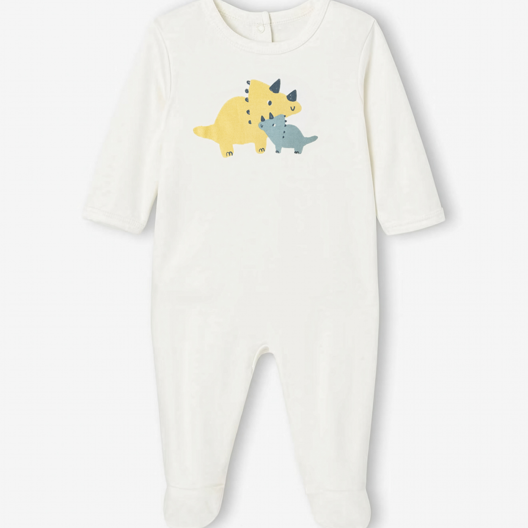 Pure Cotton Baby Romper | White