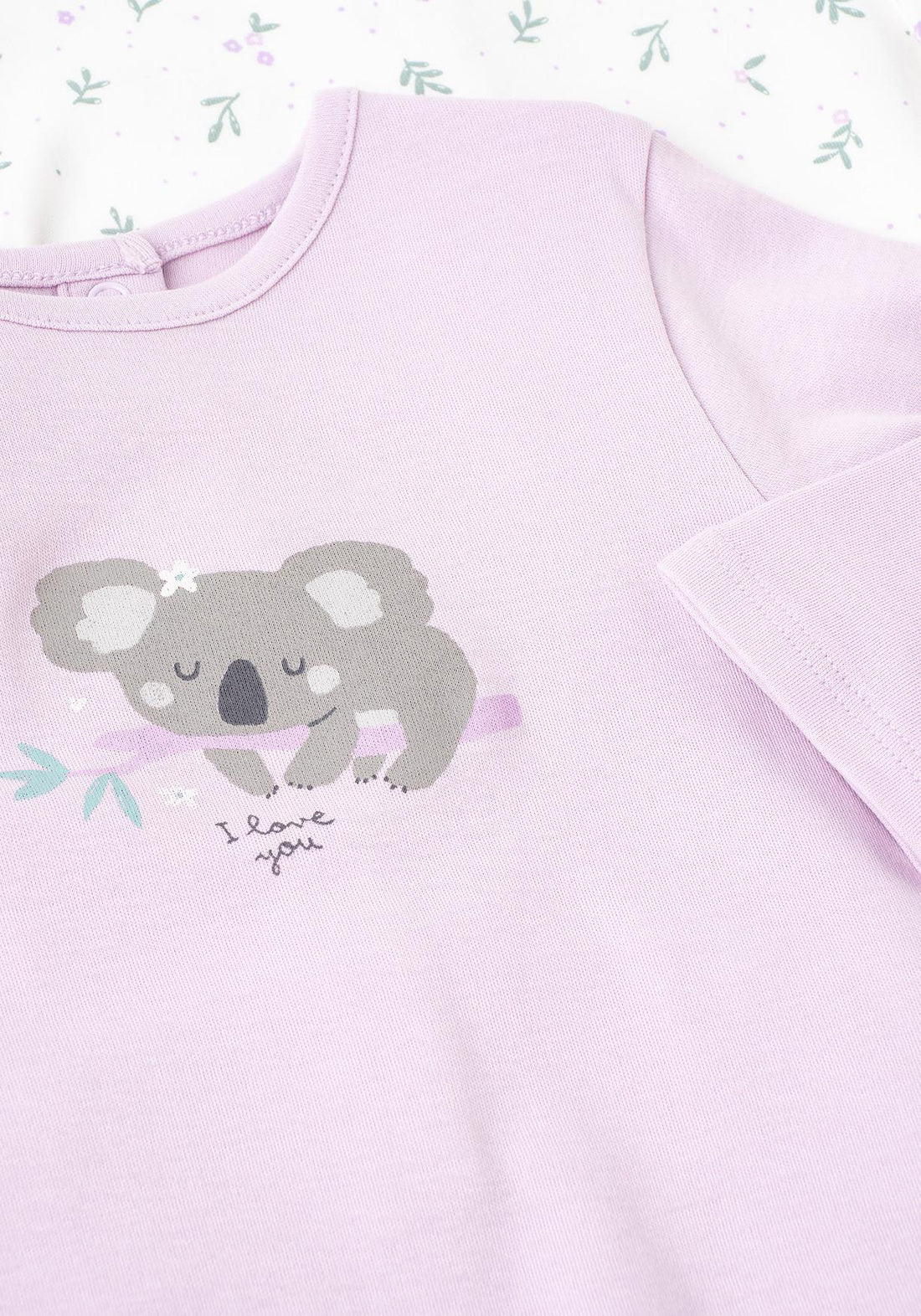 Baby Girl's Soft Cotton Romper | White Floral Print