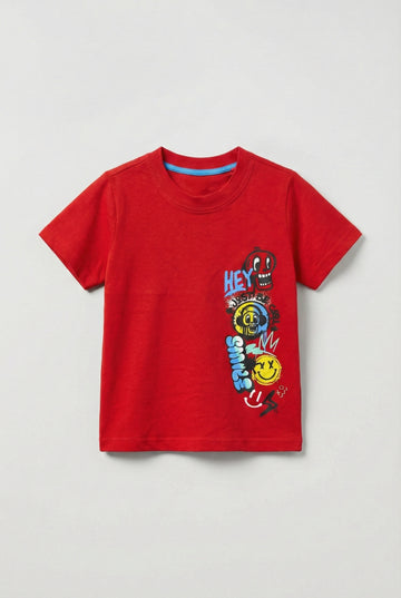 Toddler Cotton T-Shirt | Red
