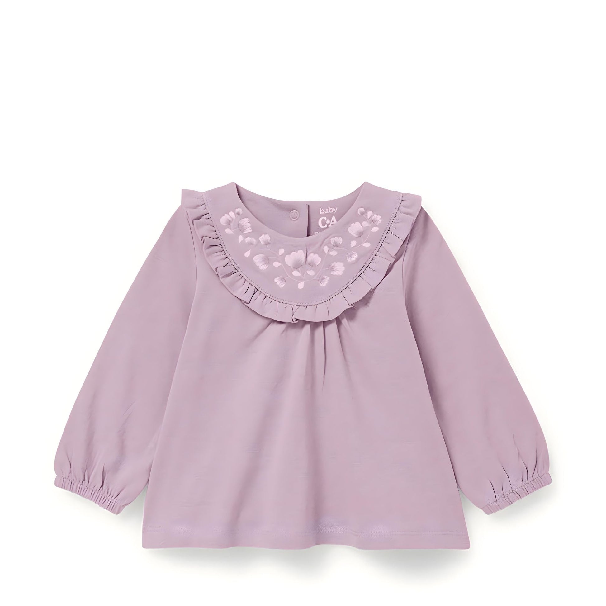 Ruffled Collar Girl’s Top