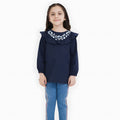 Ruffled Collar Girl’s Top