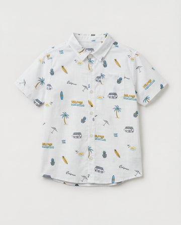 Rimi Cotton Toddler Half Sleeve Shirt | Beach Vibe