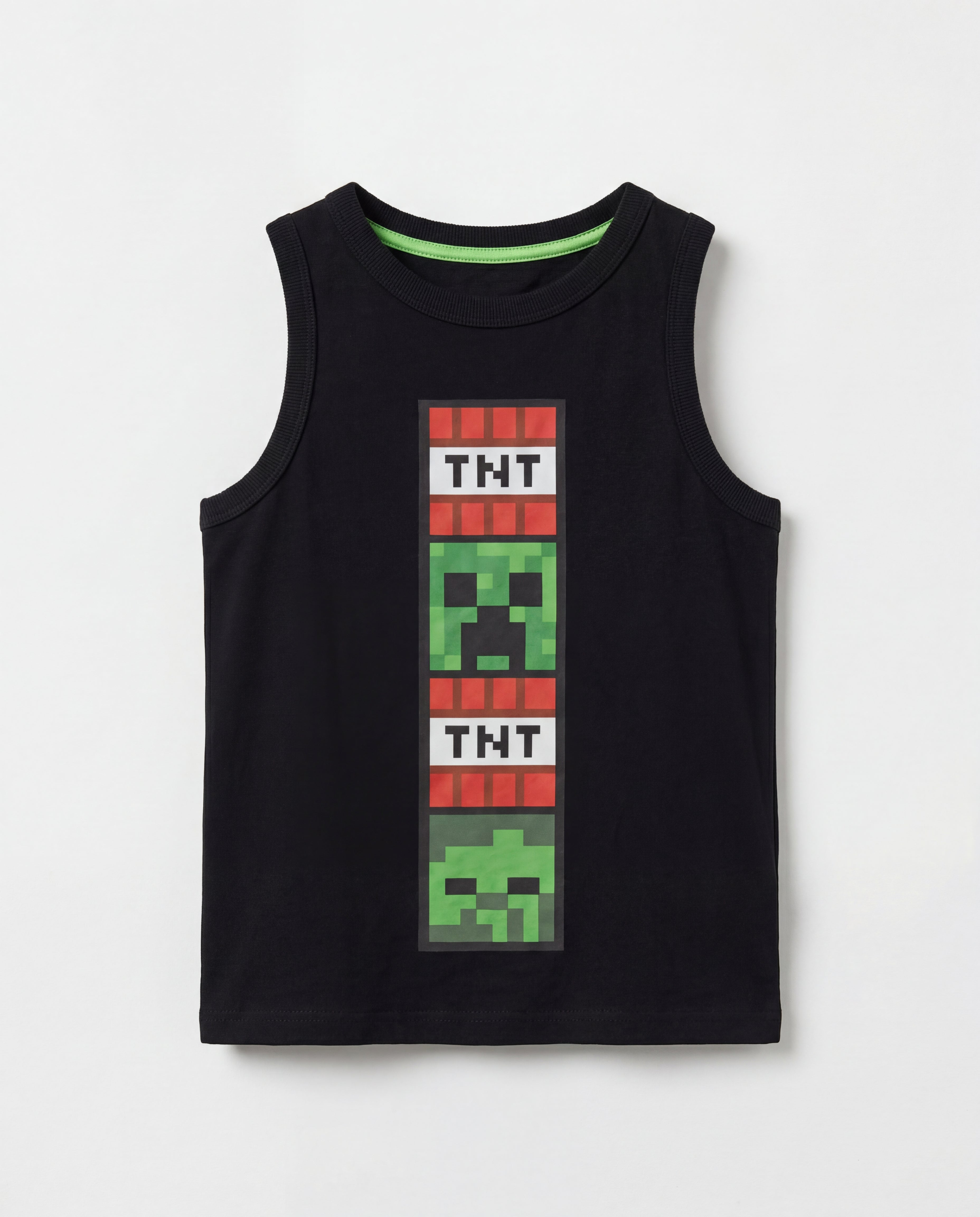 Toddler Tank Top | Black, Minecraft Theme – Ptex