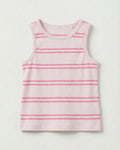 Organic Cotton Soft Pink & White Striped Tank Top