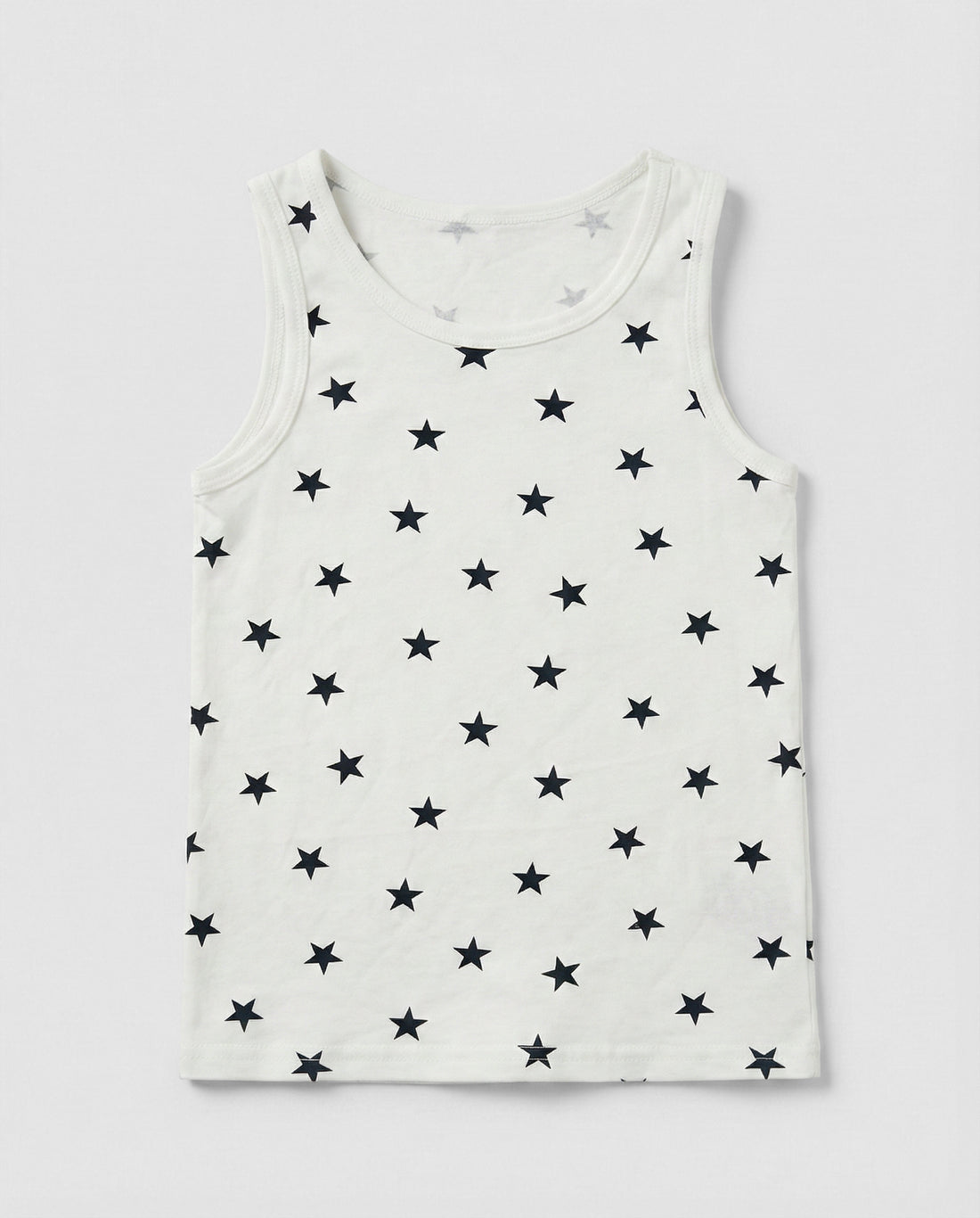 White Star Print Toddler Tank Top
