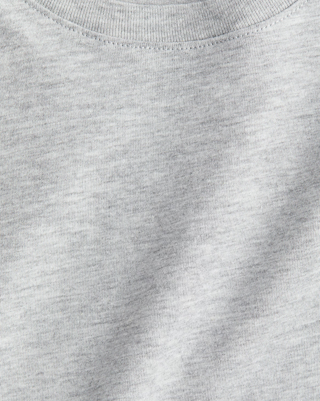 Kid's Solid Cotton T-Shirt — Heather Grey