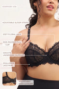 PTex Fashion black lace bra product benefits