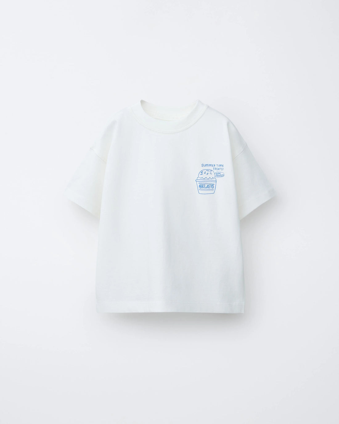 Toddler 2-Pack Oversized T-Shirt Set — Blue Pineapple & Off-White Gelato Print